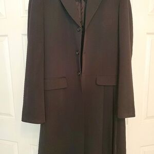 Kenzo Men's Black Overcoat